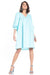 Elegant Cotton Midi Dress with Chic Buffet Sleeves