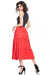 Breathable Cotton Blend Maxi Skirt with Stretchy Waistband for Everyday Wear