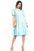 Elegant Boatneck Cotton Midi Dress