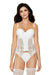 Elegant Embroidered Corset with Customizable Push-Up Support