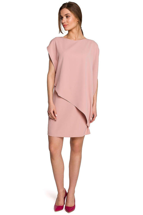 Chic Asymmetrical Layered Day Dress