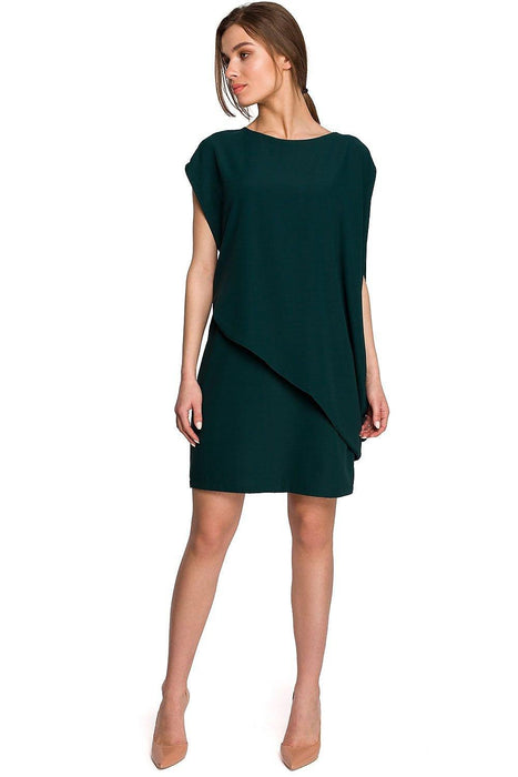 Chic Asymmetrical Layered Day Dress