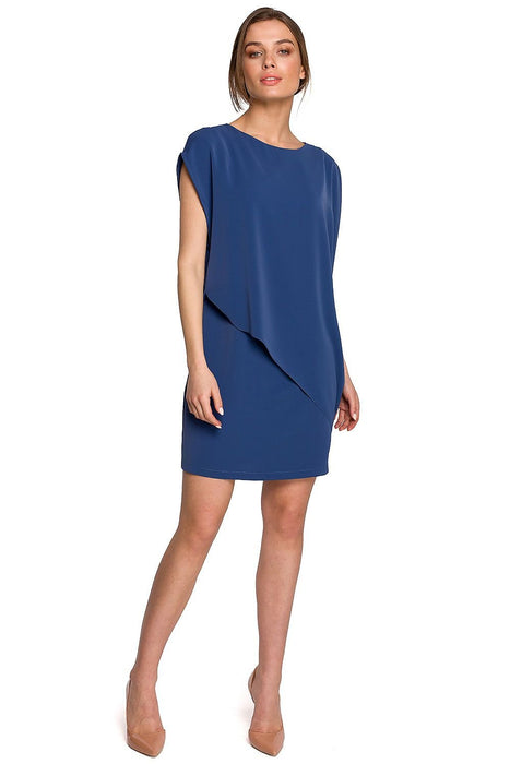 Chic Asymmetrical Layered Day Dress