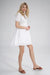 Charming Embroidered Heart Neckline Mini Dress for Festive Occasions