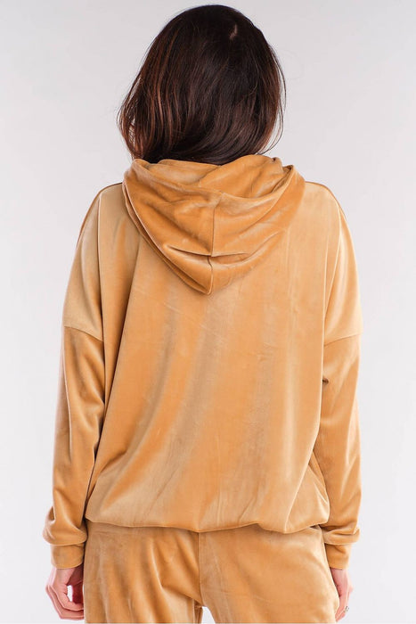 Velour Oversized Pocket Urban Sweatshirt