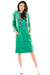 Velour Midi Dress with Functional Pocket and Eye-Catching Logo Tape