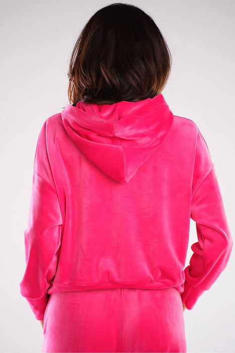 Plush Velour Hooded Sweatshirt - Artfully Made in Poland