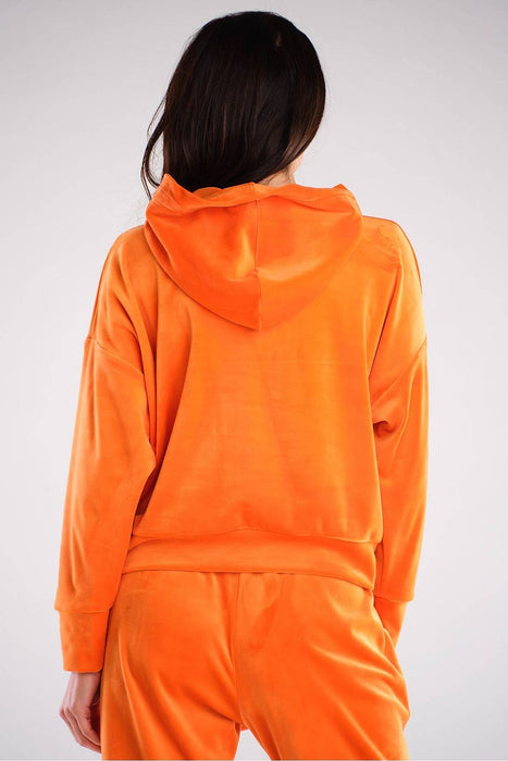 Plush Velour Hooded Sweatshirt - Artfully Made in Poland