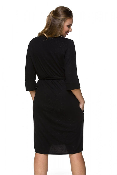 Chic Black Maternity Robe: Embrace Comfort and Style Throughout Your Pregnancy