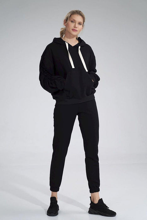 Stylish Cotton Tracksuit Trousers with Wide Elastic Waistband