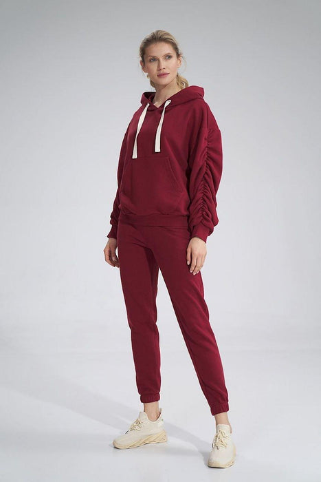 Stylish Cotton Tracksuit Trousers with Wide Elastic Waistband