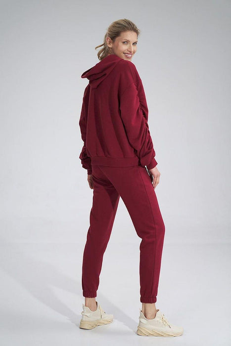 Stylish Cotton Tracksuit Trousers with Wide Elastic Waistband