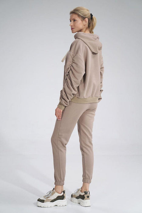 Stylish Cotton Tracksuit Trousers with Wide Elastic Waistband