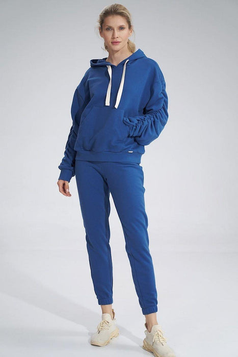 Stylish Cotton Tracksuit Trousers with Wide Elastic Waistband