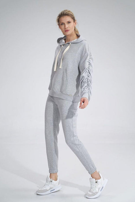 Stylish Cotton Tracksuit Trousers with Wide Elastic Waistband