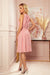 Chic Mocca Chiffon Daydress Set with Belt - Numoco