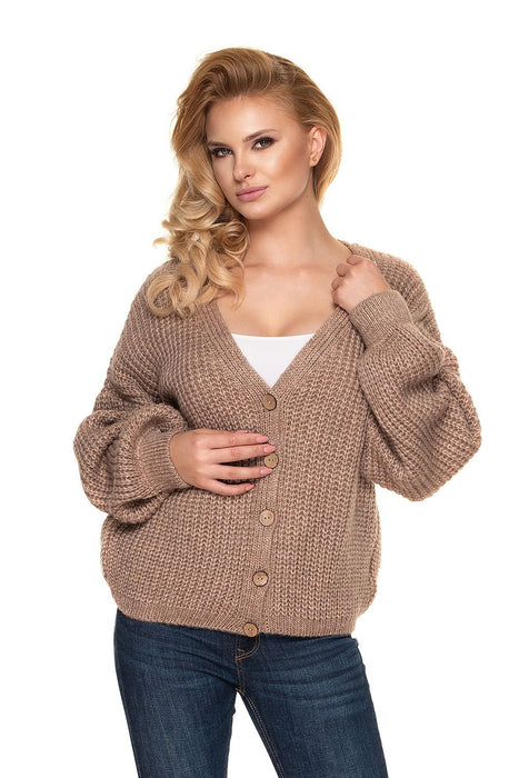 Cozy Rustic-Button Oversized Sweater