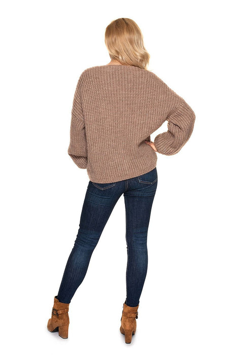 Cozy Rustic-Button Oversized Sweater