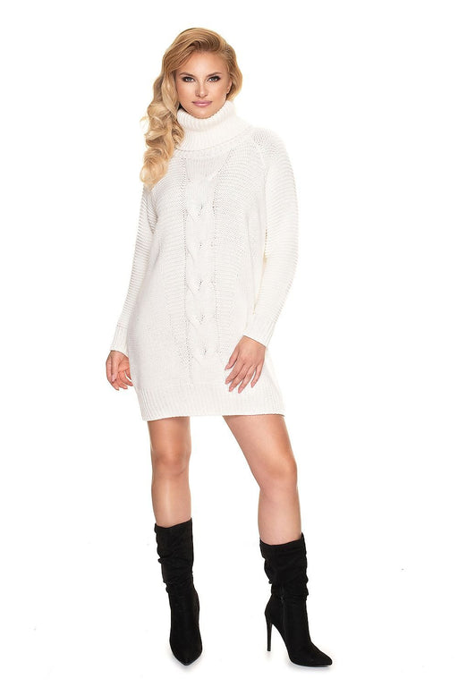 Chic Turtleneck Knit Mini Dress