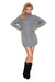 Chic Turtleneck Knit Mini Dress