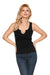 Elegant Heart-Shaped Neckline Ribbed Cotton Top - A Must-Have for Every Fashionista