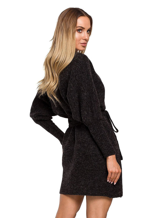 Chic Adjustable Tie Sweater Dress