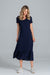 Elegant A-Line Midi Dress