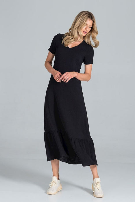 Elegant A-Line Midi Dress