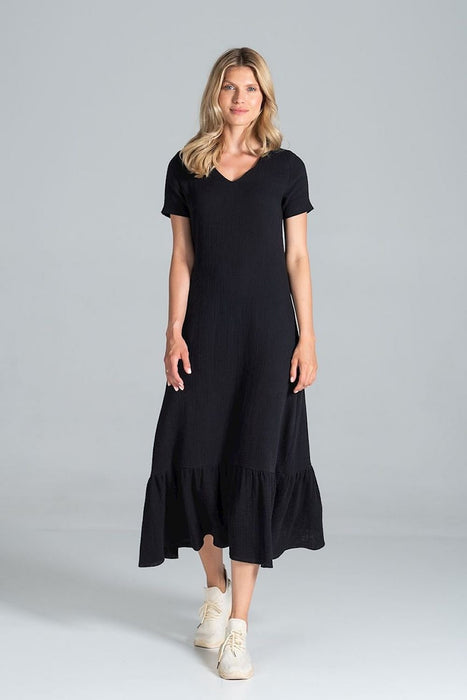 Elegant A-Line Midi Dress