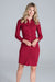 Elegant Pleated Ribbed Knit Midi Dress with Collar and Long Sleeves