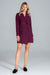 Sophisticated Long-Sleeve Jacket Dress with Practical Pockets