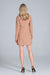 Sophisticated Long-Sleeve Jacket Dress with Practical Pockets