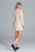 Sophisticated Long-Sleeve Jacket Dress with Practical Pockets