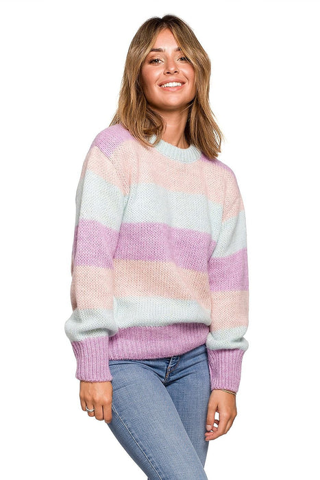 Vibrant Colorblock Knit Sweater