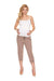 Ribbed Maternity Pants with Chic Side Pockets and Comfort Fit