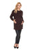 Stylish Maternity Knit Sweater - Beautifully Braided Front & Sophisticated Stand-Up Collar