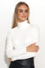 Elegant Ribbed Turtleneck Knit Sweater for Women