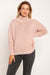 Elegant Ribbed Turtleneck Sweater with Trendy Half-Zip Detail