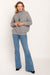 Elegant Ribbed Turtleneck Sweater with Trendy Half-Zip Detail