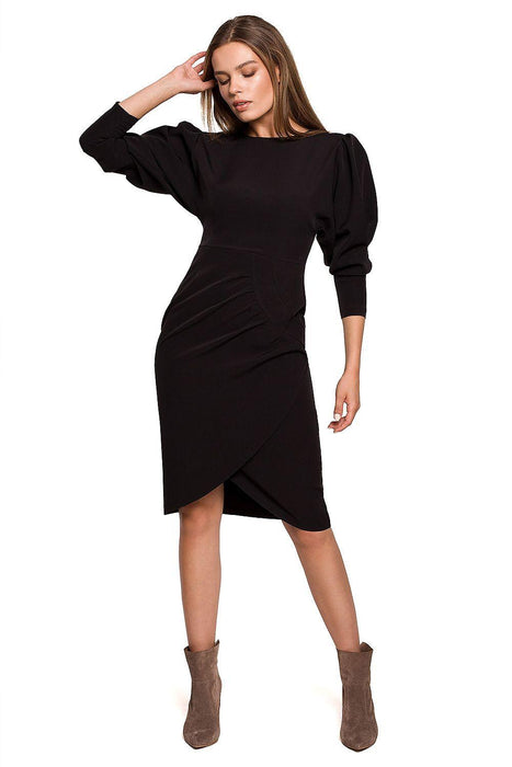 Chic Buffet Sleeve Daydress with Stylish Details