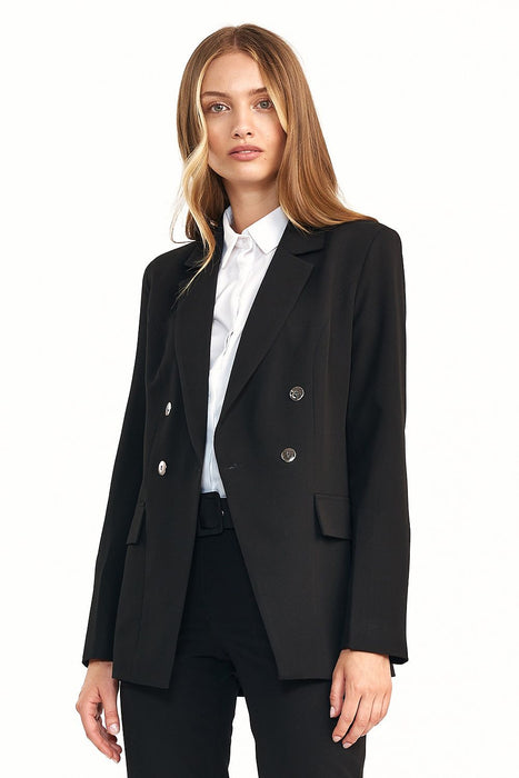 Sophisticated Autumn Chic Double-Breasted Outerwear