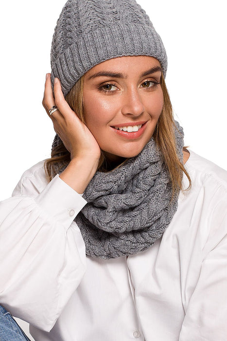 Cozy Thick Plaid Knit Infinity Scarf