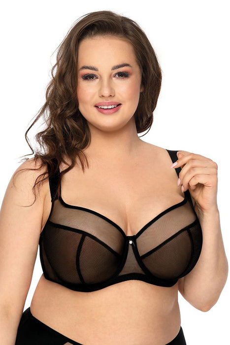 Black Luxe Elegance Maternity Bra