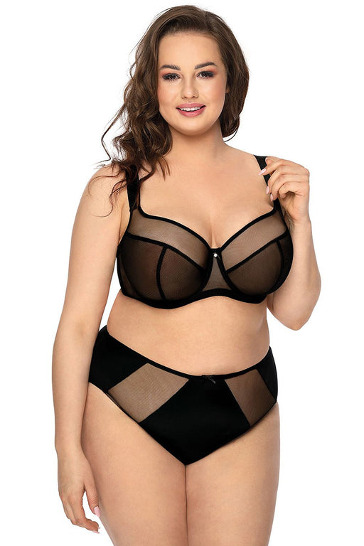 Black Luxe Elegance Maternity Bra