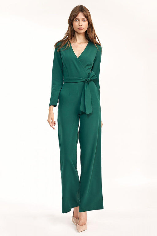 Chic Wrap Neck Jumpsuit