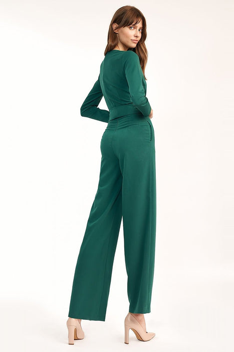 Chic Wrap Neck Jumpsuit