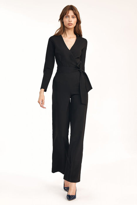 Chic Wrap Neck Jumpsuit