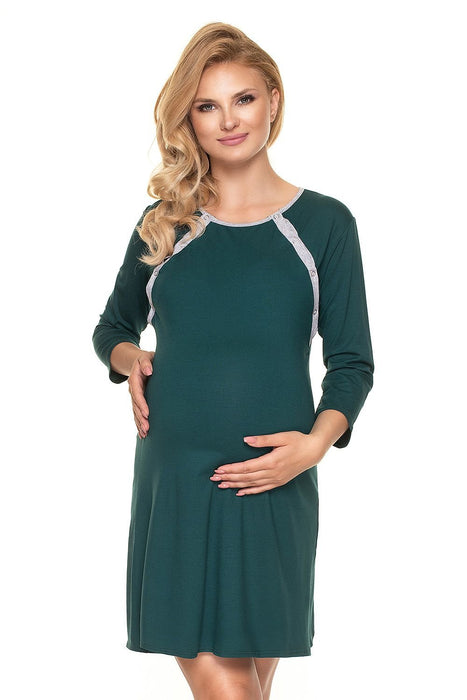 Maternity Chic Nightgown with Convenient Nursing Access