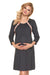 Maternity Chic Nightgown with Convenient Nursing Access