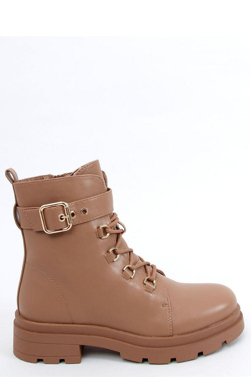 Stylish Lace-Up Ladies' Boots with Military Inspiration - Model 159462